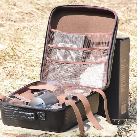 WEEILYAM 9-Piece Travel Coffee Gift Set with Goose Neck Kettle Digital Scale NEW - Picture 2 of 7